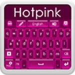 go keyboard hot pink theme android application logo